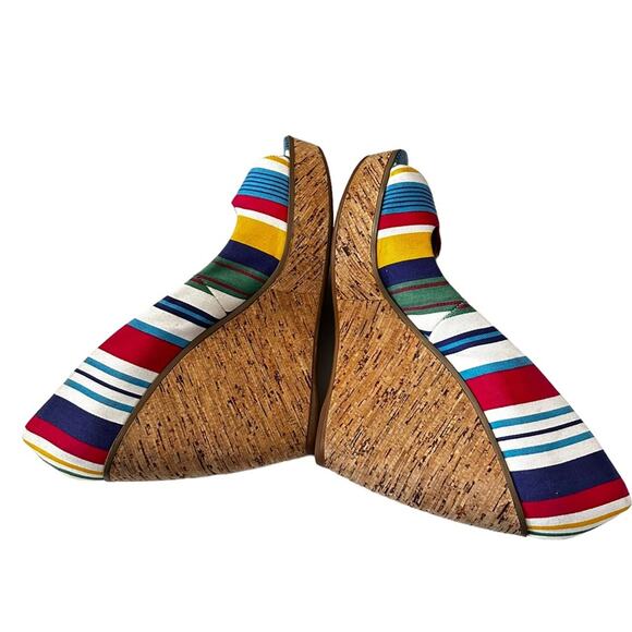 Nine West Twillow textile uppers awning multi stripe. Size 8’9.5 - Picture 2 of 10